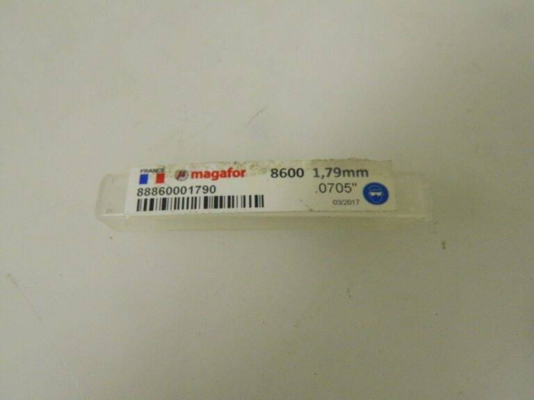 Magafor Chucking Reamer Left Hand Spiral Carbide 4 Flute 1.7907mm 88860001790