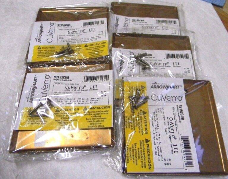 Cooper Wiring Devices 2 Gang 4-1/2" Standard Blank Wall Plates Qty 5 93152CUR