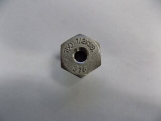 Merit Brass K614-0802 1/2" x 1/8" 150 Psi Hex Bushing Grade 316 Pipe Fittings
