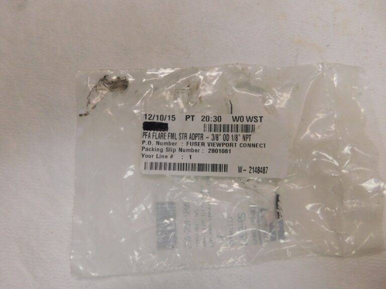Parker PFA PTFE Plastic Compression Tube Female Straight Adapter 3/8" FAFS-62