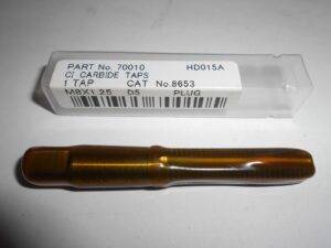 Greenfield 70010 M8 X 1.25 4 Flute D5 Carbide Plug Chamfer Straight Flute Tap