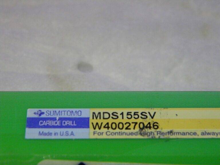 Sumitomo 0.6102" Carbide Screw Machine Length Drill Bit MDS155SV W40027046
