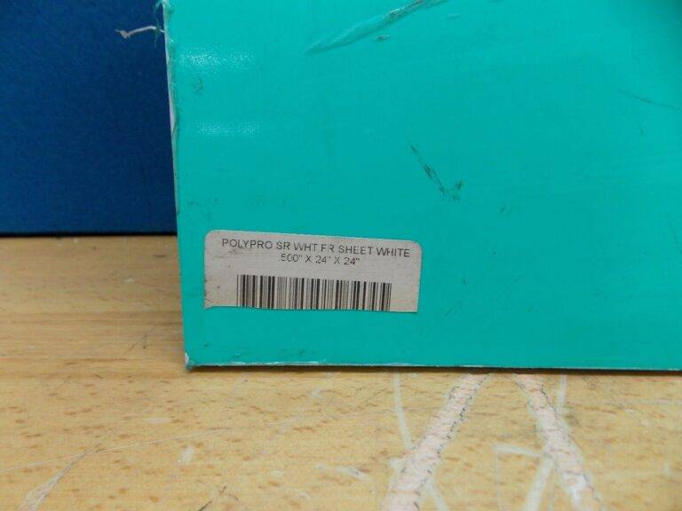 Professional Polypropylene Plastic Sheet 24" x 24" x 1/2" White
