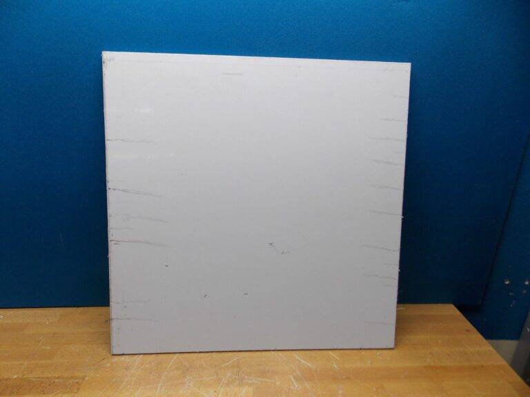 Professional Polypropylene Plastic Sheet 24" x 24" x 1/2" White