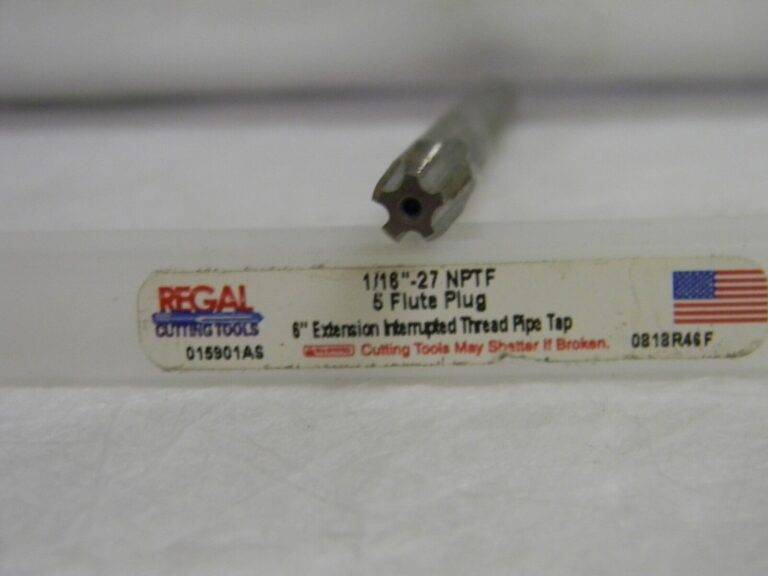 Regal Extension Pipe Plug Tap 1/16-27X6" 5FL HSS R015901AS