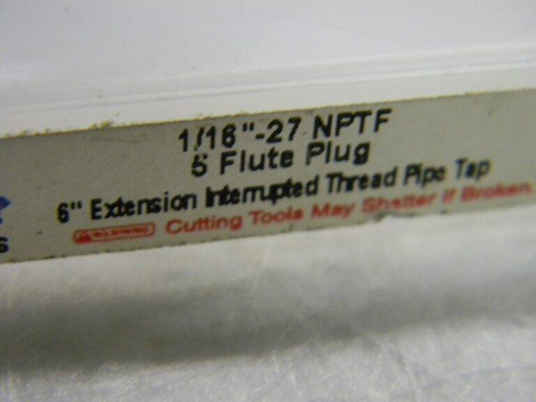 Regal Extension Pipe Plug Tap 1/16-27X6" 5FL HSS R015901AS