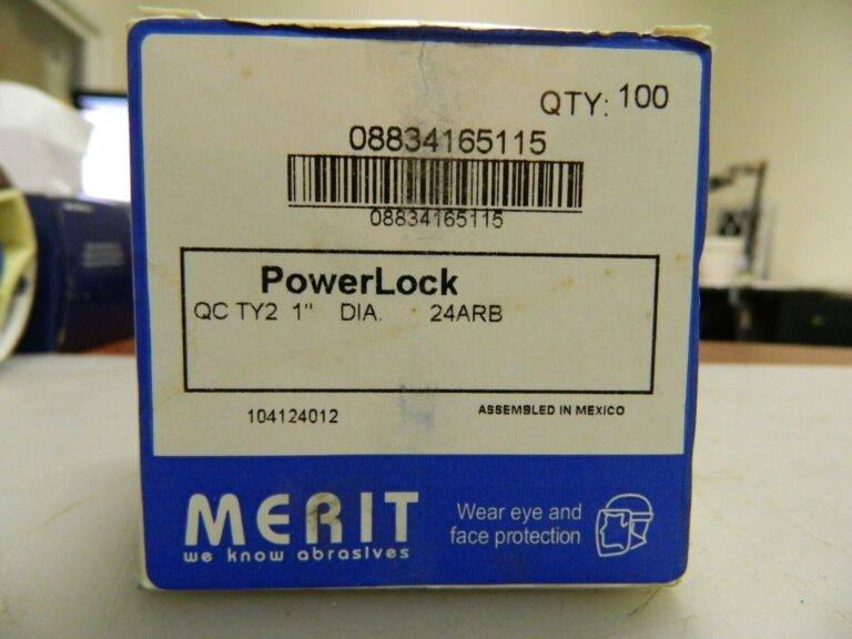 Merit Aluminum Oxide Quick Change Discs Approx. 100Pk 1" Dia 24 Grit 08834165115