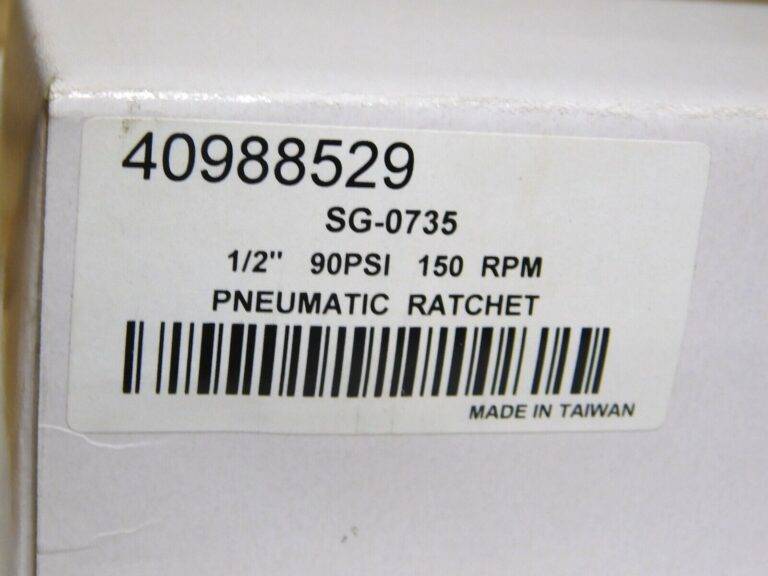 Professional Pneumatic HD Ratchet Wrench 1/2” Drive 90 PSI 150 RPM SG-0735