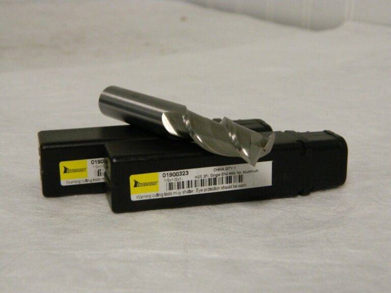 Interstate HSS Square End Mill 1/2"x1/2"x1-1/4"x3-1/4" 2 FL Qty 2 01900323