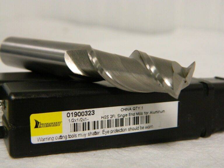 Interstate HSS Square End Mill 1/2"x1/2"x1-1/4"x3-1/4" 2 FL Qty 2 01900323