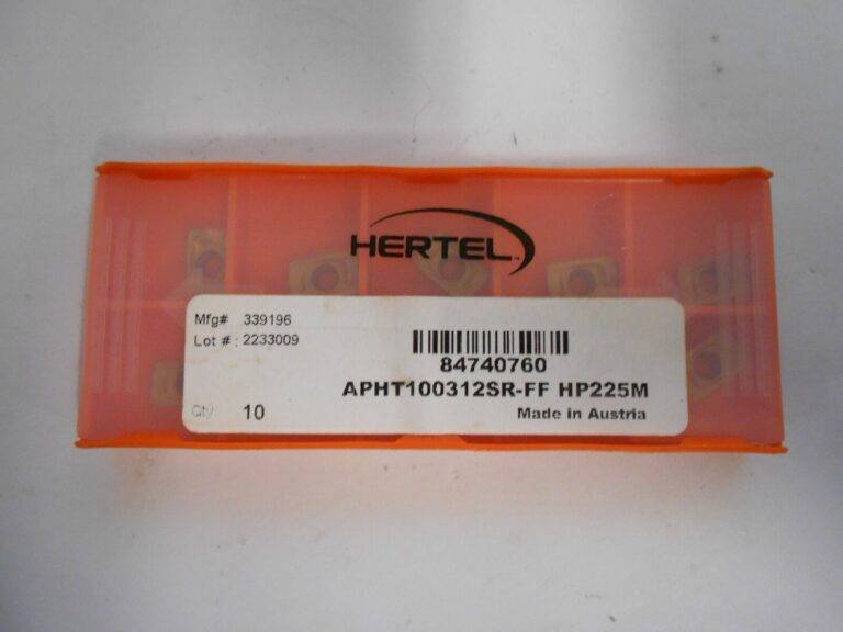 Hertel APHT100312 FF Grade HP225M Carbide Milling Insert Qty. 10 84740760