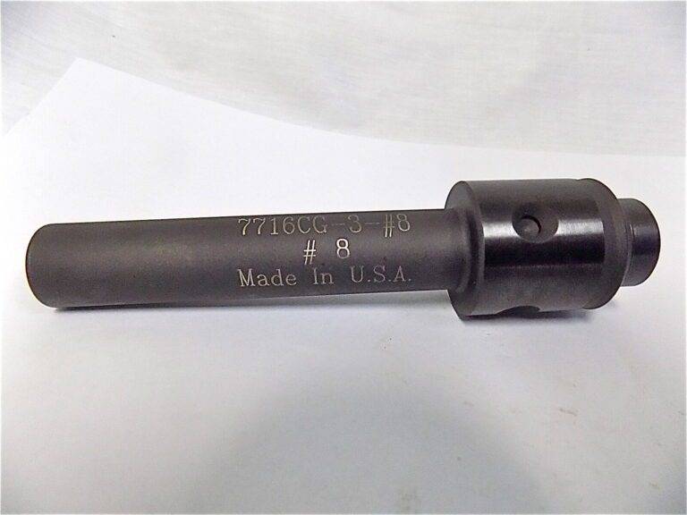 Parlec 0.168" Tap Shank Diam, 0.131" Tap Square Size #8 Tap 7716CG-3-#8