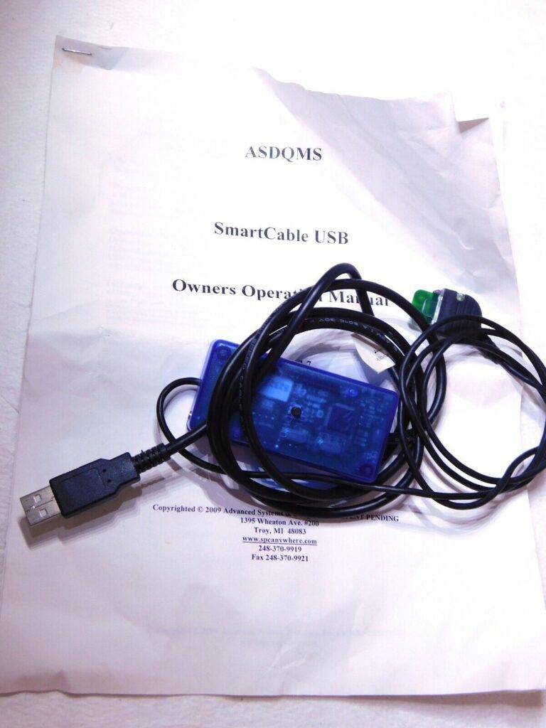 ASD/QMS Keyboard USB Gage Interface for Starrett 798 Calipers 600-111-USB-KB