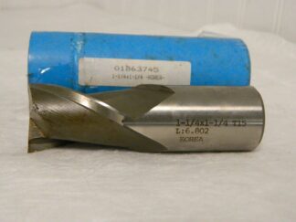 Precision T15 HSS Sq End Mill 1-1/4” Dia 2Fl 1.25” Shk Dia RH 4-1/8”L 01863745