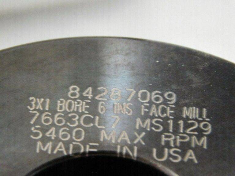 Hertel Square-Shoulder Face Mill 3" CD x 1" Bore 5460 RPM 6 Inserts 84287069