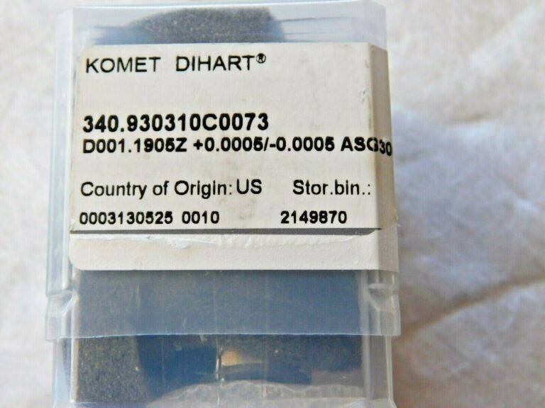 Komet Dihart Rapid Set Head 1.1905"+/-.0005 6FL ASG3000 340.930310C0073 2149870