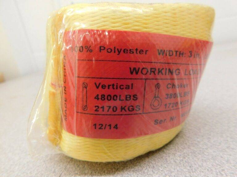Pro Polyester Web Sling 20' Long 3" Wide 4,800 Lb Vertical Cap 1 Ply 43681345