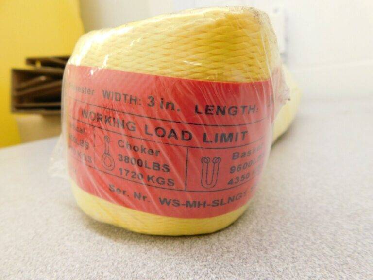 Pro Polyester Web Sling 20' Long 3" Wide 4,800 Lb Vertical Cap 1 Ply 43681345