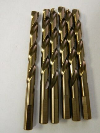 Viking Drills & Tools 11/32 HD 3 Flat Shank gold finish QTY 6 40581
