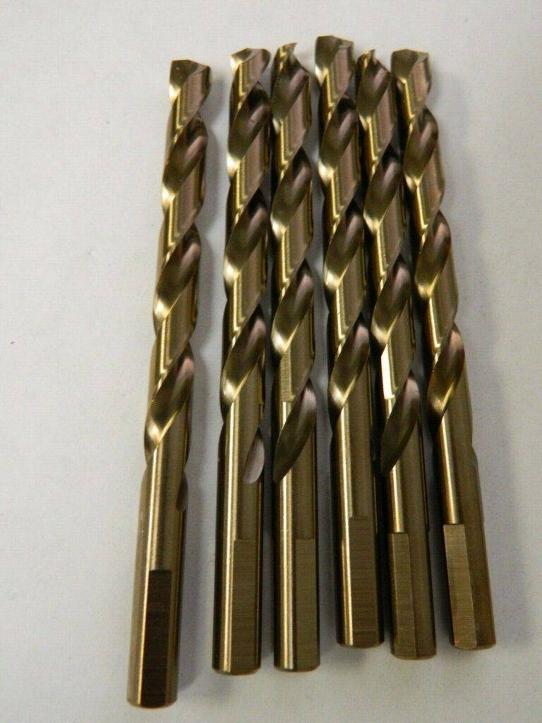 Viking Drills & Tools 11/32 HD 3 Flat Shank gold finish QTY 6 40581