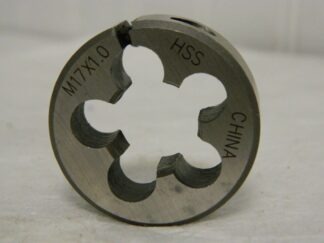 Interstate High Speed Steel Round Adjustable Die M17x1.00 Metric Fine 09035882