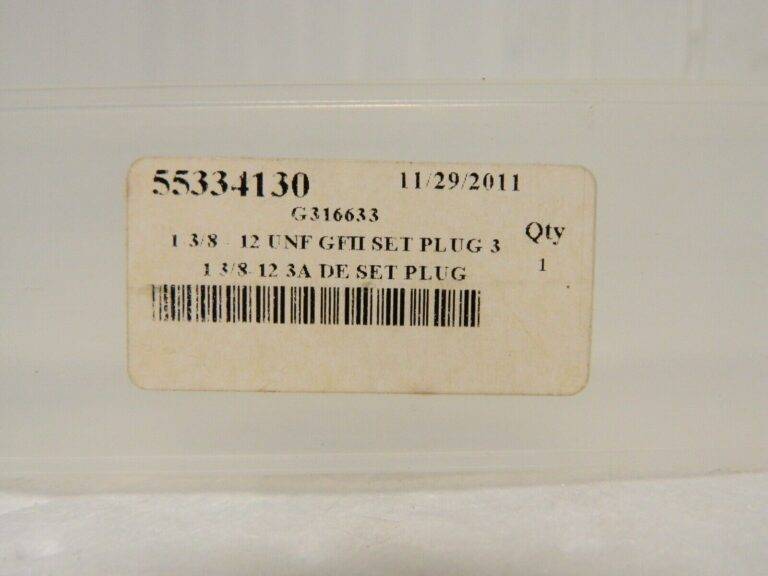 GF Gage Go/No Go Truncated Thread Plug Gage 1-3/8 - 12 Thread S1375123AS