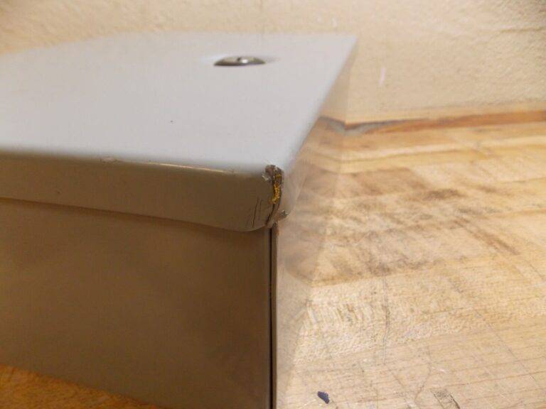 Cooper B-Line Hinge Flat Cover Enclosure 8" x 4" x 10" 16 Gauge Steel 1084-1