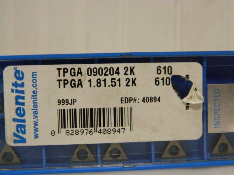 Valenite TPGA 090204 2K VC610 Inserts Qty 10 40894
