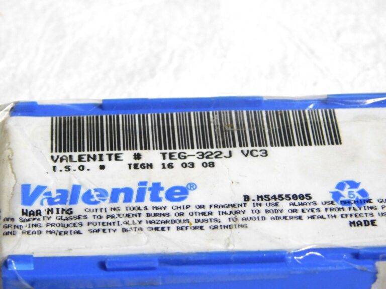 Valenite Carbide Inserts TEG-322J Grade VC3 Qty 10 B.MS455005