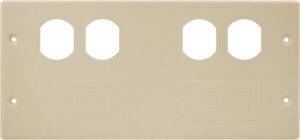 Hubbell 10.22" Long x 4-3/4" High Rectangular Raceway Plate Qty 5 HBL47472BBTTIV