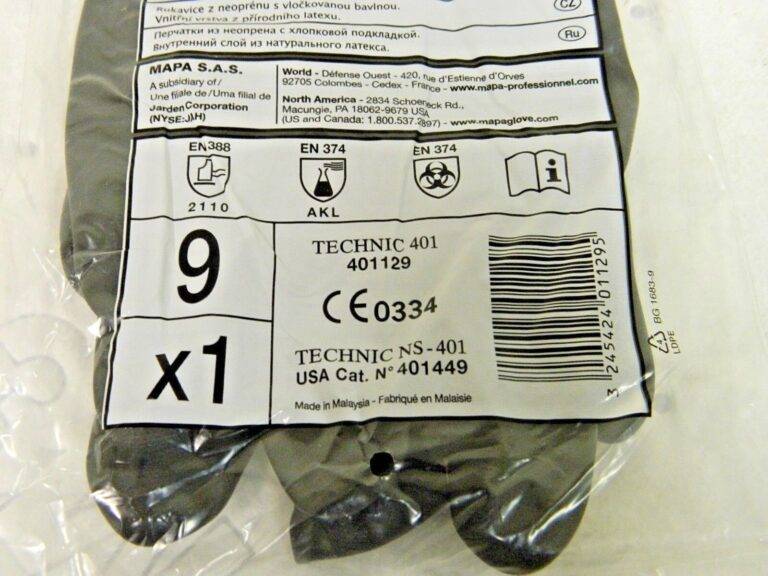 MAPA Professional Technic Neoprene Gloves Size LARGE (9) Qty 12-Pairs 401449