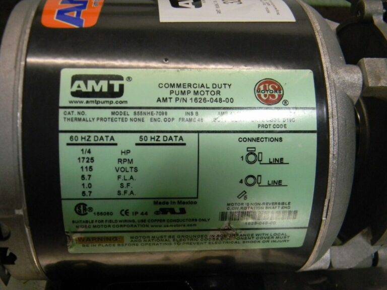 AMT General Purpose Laundry Tray Pump 1-1/4" NPT 1/4 HP 115v 3201-96 Defective