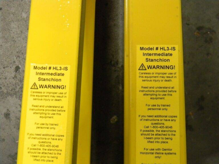 Gemtor Intermediate Stanchion Add-On for Horizontal Lifeline System HL3-IS
