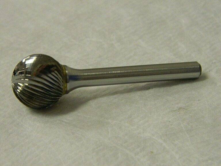 Interstate 3/4" Cut Diam 1/4" Shank Diam Carbide Single Cut Ball Burr 72907330