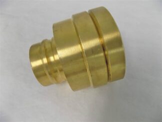 Parker 2" Brass Nipple Valved Female Coupler 2"-11-1/2 NPTF 3.72"OAL LBVHN32-32F