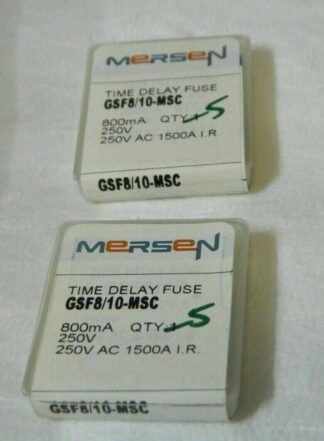 Mersen Time Delay Miniature Ceramic Fuse 250V 0.80A Qty 10 GSF8/10