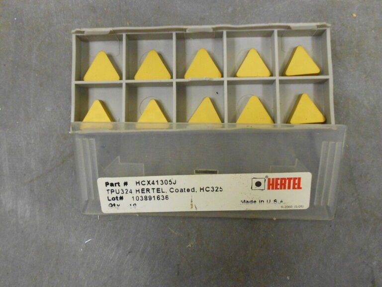 Hertel Turning Inserts TPU324 HC325 Carbide Qty. 10 #HCX41305J
