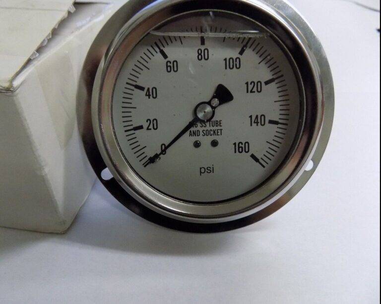 PIC Gauge Front Flanged Pressure Gauge 4" Dial 1/4" NPT #314L-404F