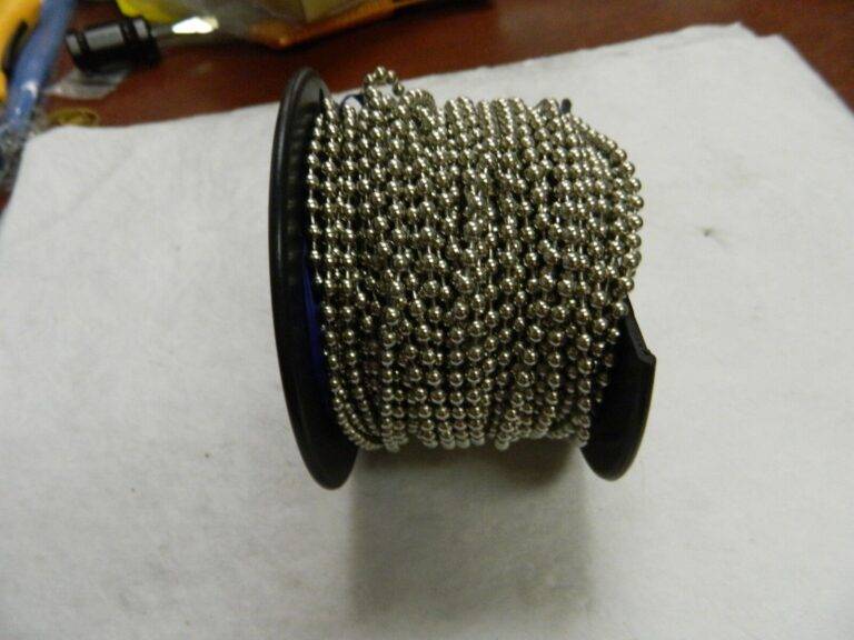 Professional 01727072 #10 Trade Size Brass Ball Chain 100'