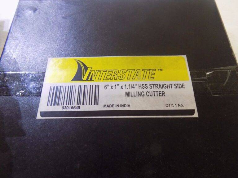 Interstate HSS Straight Teeth Side Milling Cutter 6" x 1" x 1-1/4" 03016649