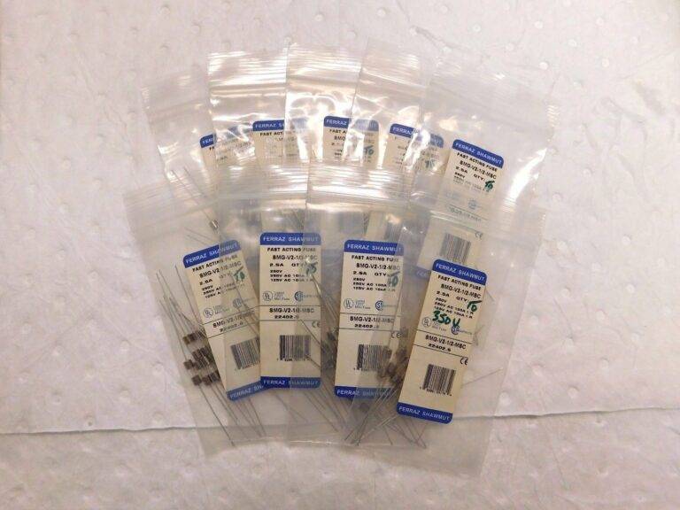 Ferraz Shawmut Fast Acting Mini Glass Fuse 350V 2.5A 10PK #SMG-V2-1/2