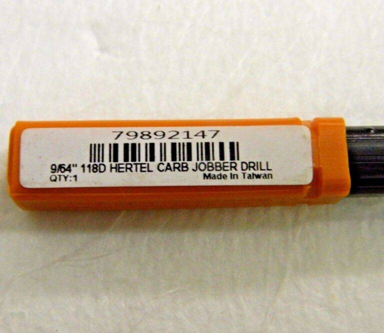 Hertel Carbide Jobber Drills 9/64" Dia. x 2-1/2" OAL 118° Qty. 7 79892147
