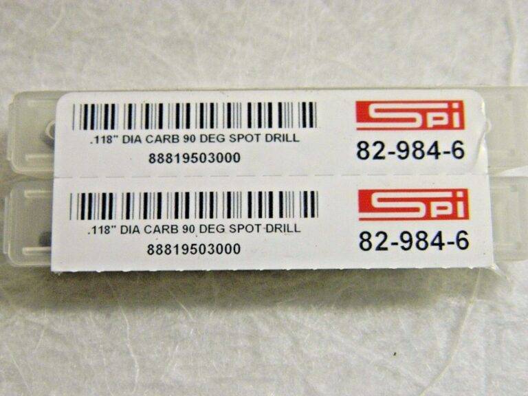 SPI Solid Carbide Spotting Drills 0.118" Dia x 1-49/64" OAL 90° Qty.2 #82-984-6