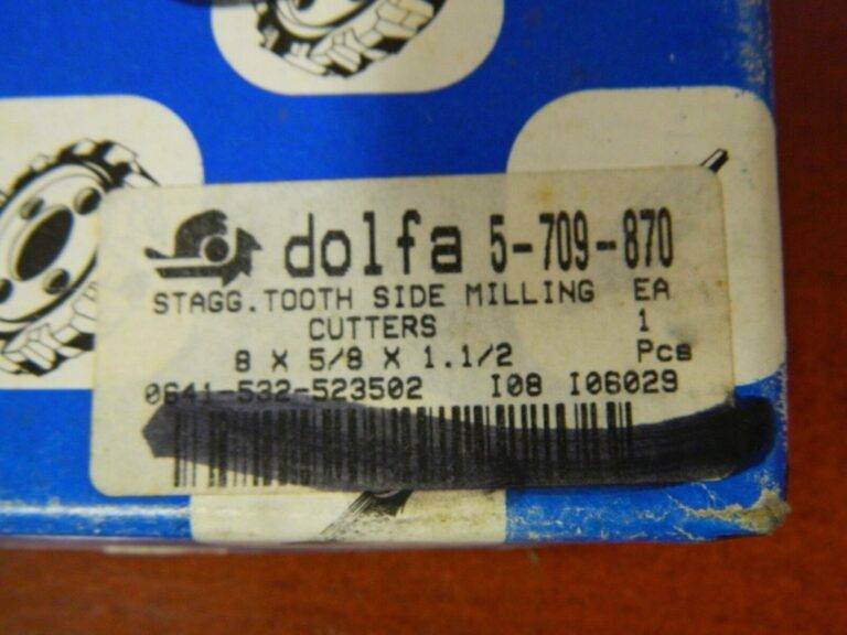 Dolfa Side Milling Cutter 28 Staggered Teeth 8" Diam 1-1/2" Hole Size 5-709-870