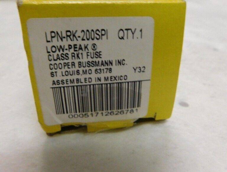 Cooper Bussmann Dual Element Time Delay Fuse 250V LPN-RK-200SPI