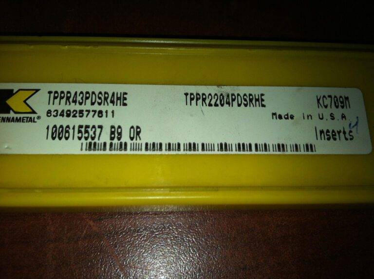 Kennametal TPPR43DSR4HE TPPR2204PDSRHE KC709M Carbide Inserts Qty. 3 #100615537