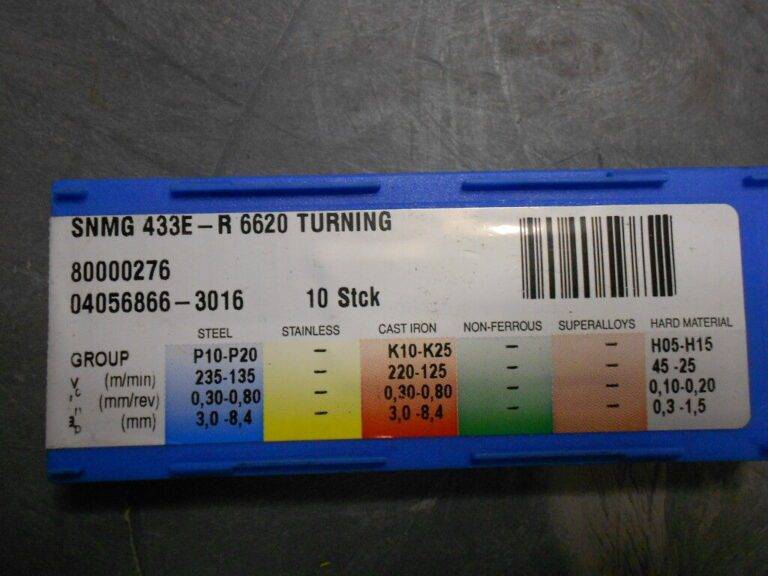 Swarf SNMG 433E-R 6620 Carbide Turning Inserts Qty. 10
