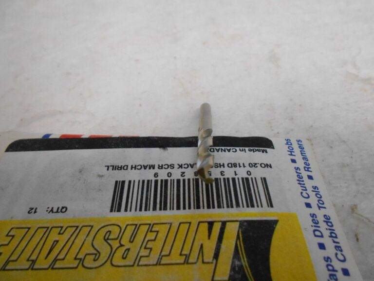 Interstate 01358209 #20 Size Black Oxide Coated Screw Machine Drill Bits Qty. 24