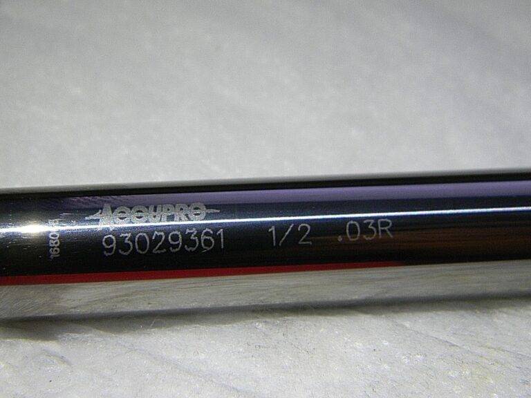 Accupro 1/2" x 1/2" x 1-1/2" x 6" 4Fl Single End Carbide End Mill 93029361