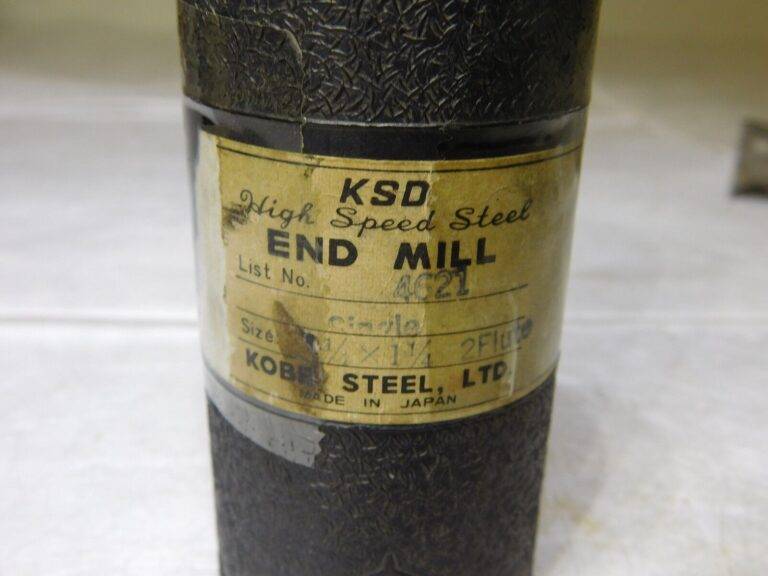 Kobe Steel LTD HSS Single End Mill 1-1/4” Dia 2Fl 1.25” Shank Dia 4” OAL 4621